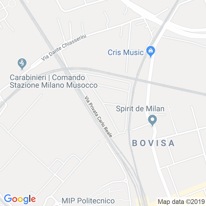 CAP di Via Carlo Reale a Milano
