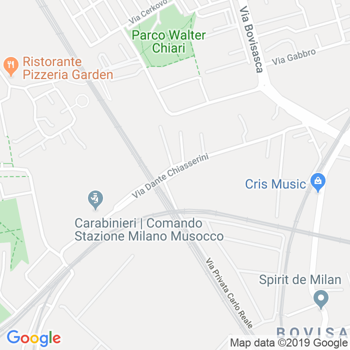 CAP di Via Dante Chiasserini a Milano