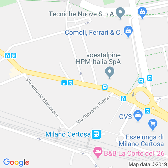 CAP di Via Filippo Palizzi a Milano