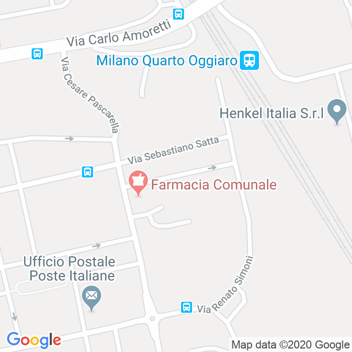 CAP di Via Raffaele Calzini a Milano