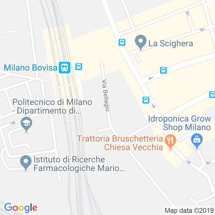 CAP di Via Bellagio a Milano