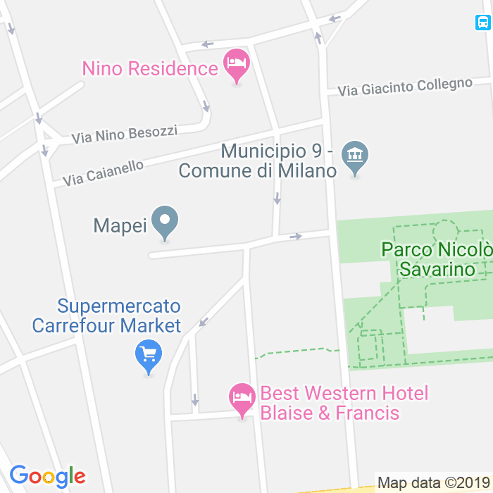 CAP di Via Carlo Cafiero a Milano