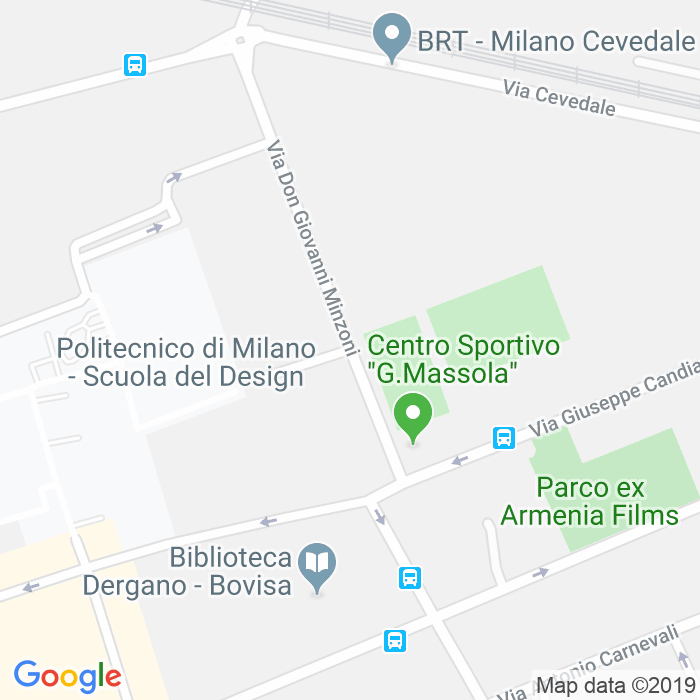 CAP di Via Don Giovanni Minzoni a Milano