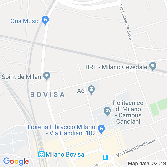 CAP di Via Enrico Cosenz a Milano