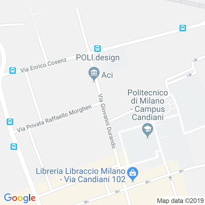 CAP di Via Giovanni Durando a Milano