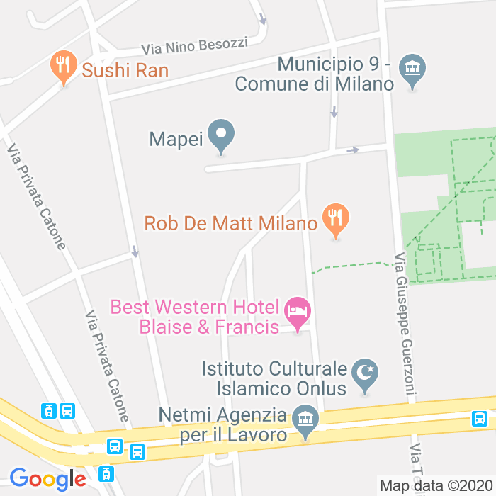 CAP di Via Pietro Di Pietramellara a Milano