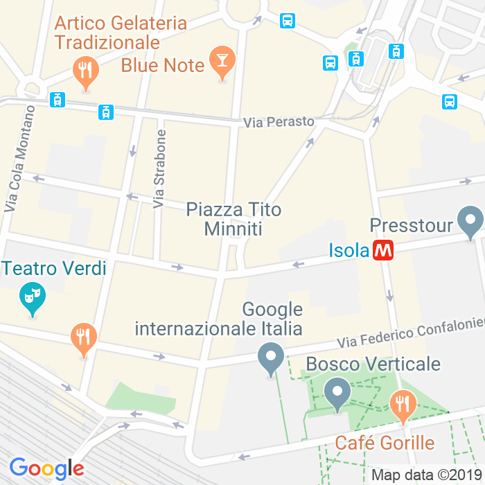 CAP di Piazza Tito Minniti a Milano