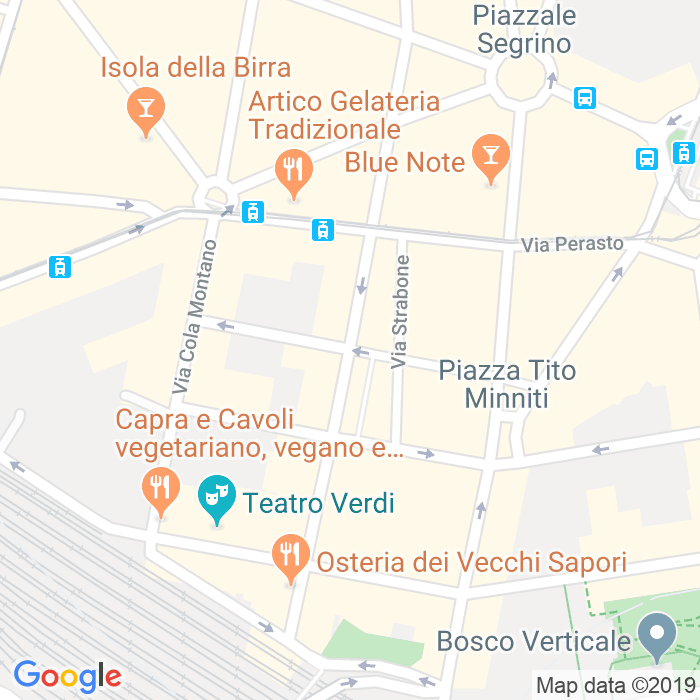 CAP di Via Angelo Della Pergola a Milano