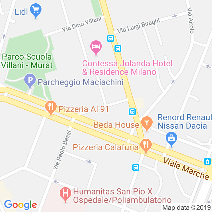 CAP di Via Antonino Giuffre a Milano