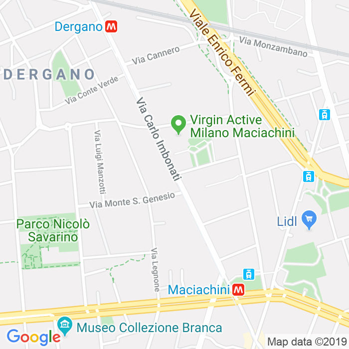 CAP di Via Carlo Imbonati a Milano