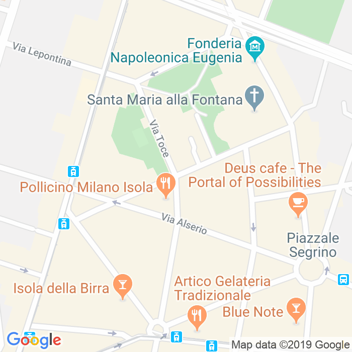 CAP di Via Gian Antonio Boltraffio a Milano