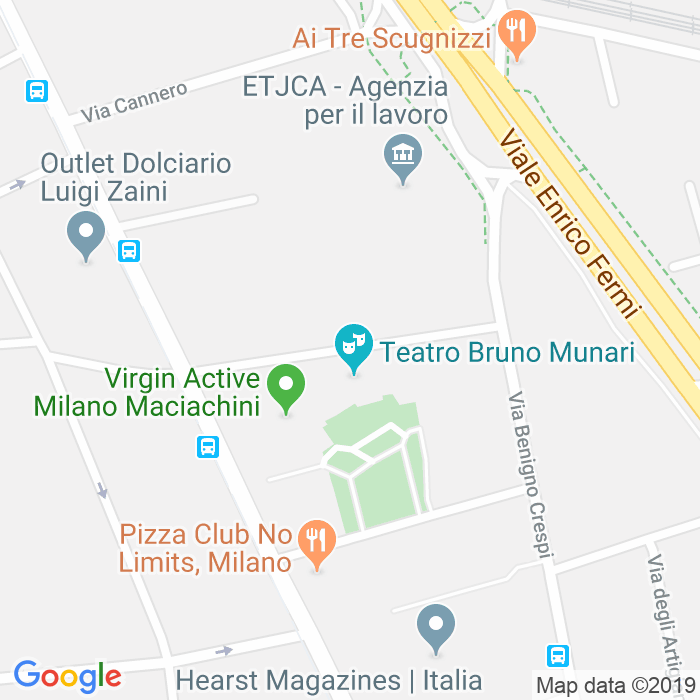 CAP di Via Giovanni Bovio a Milano