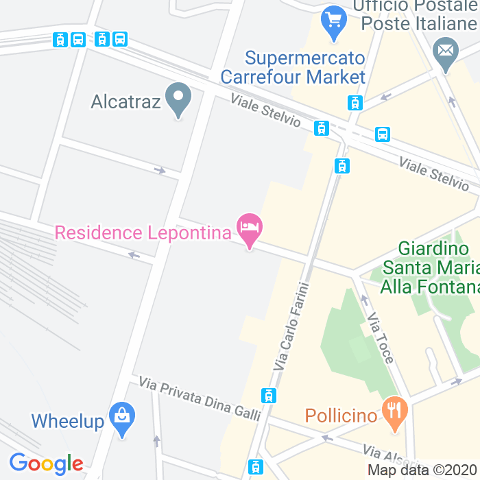 CAP di Via Lepontina a Milano