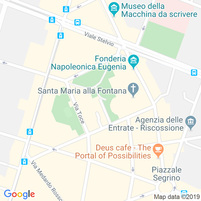 CAP di Via Rinaldo Rigola a Milano