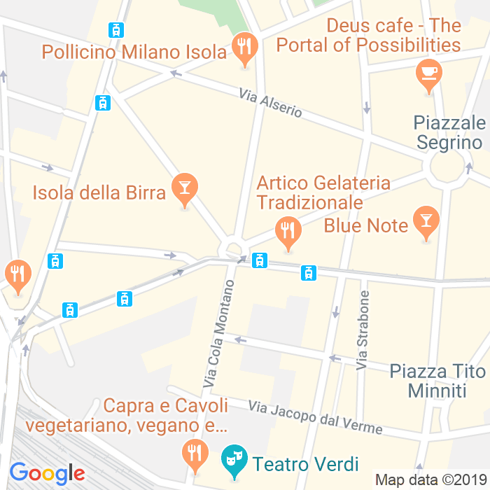 CAP di Via Ugo Bassi a Milano