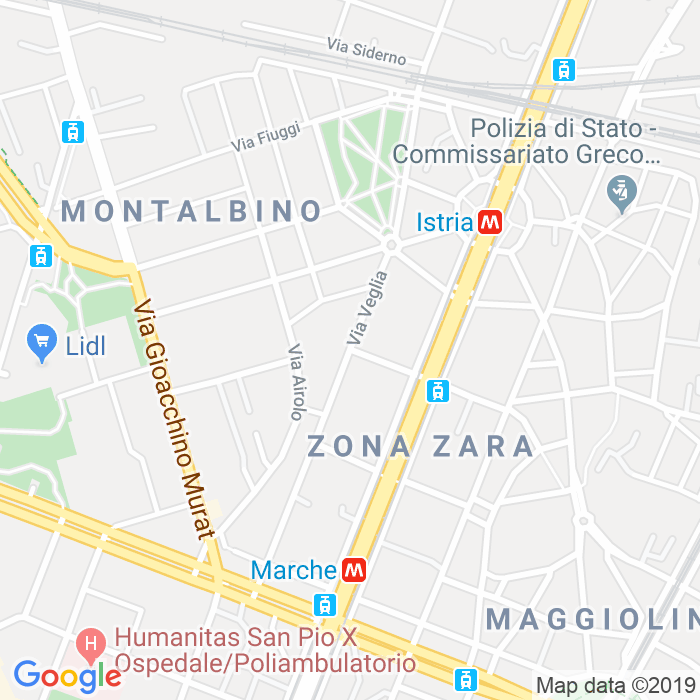CAP di Via Veglia a Milano