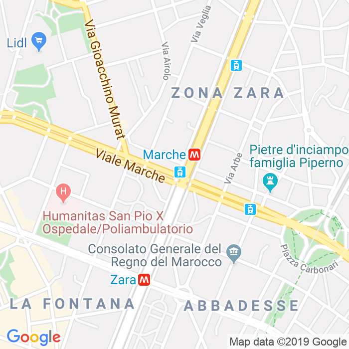 CAP di Viale Marche a Milano