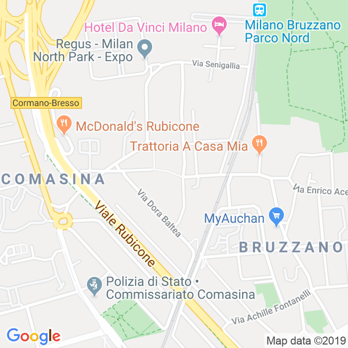 CAP di Via Antonio Oroboni a Milano