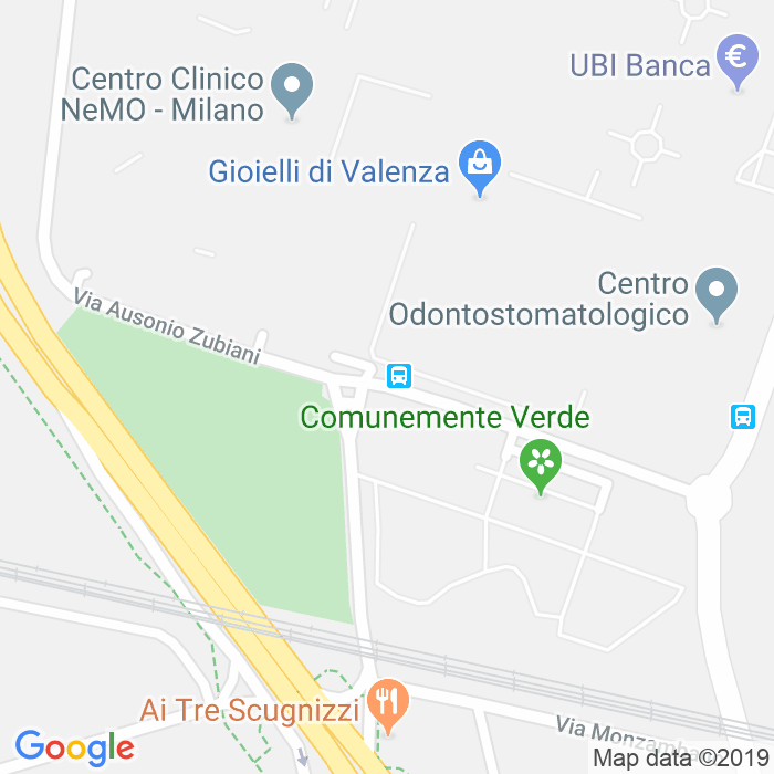 CAP di Via Ausonio Zubiani a Milano