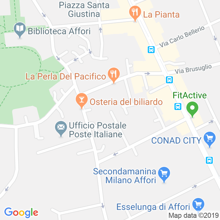 CAP di Via Bernardo Da Canal a Milano