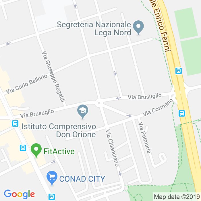 CAP di Via Brusuglio a Milano