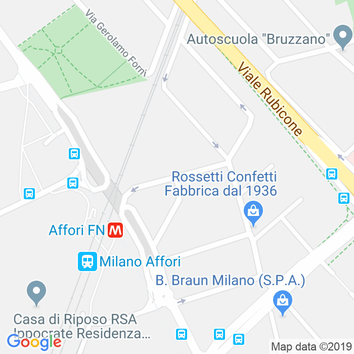 CAP di Via Ferdinando Galiani a Milano