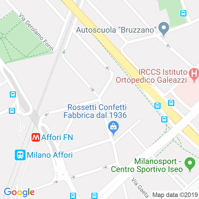 CAP di Via Gian Rinaldo Carli a Milano