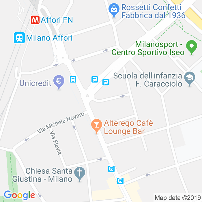 CAP di Via Rocca D'Anfo a Milano