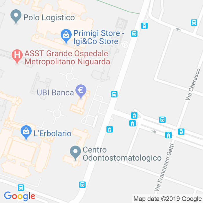 CAP di Piazza Dell Ospedale Maggiore a Milano