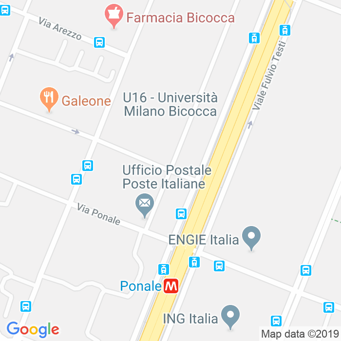 CAP di Via Angelo Belloni a Milano