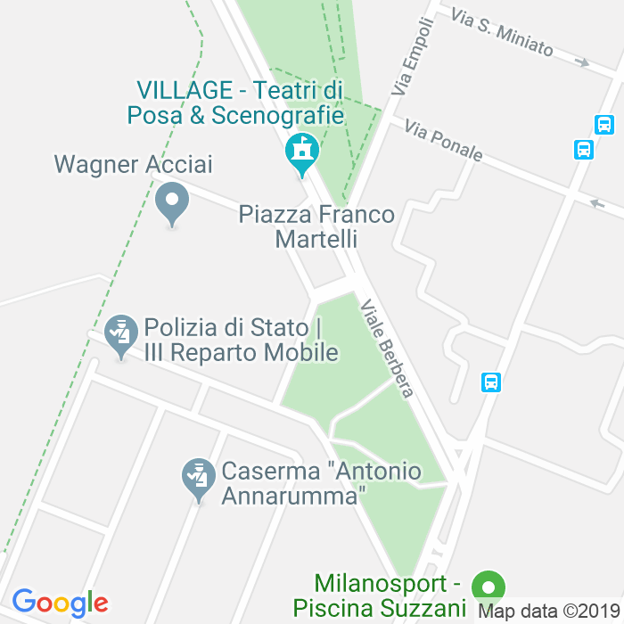 CAP di Via Giuseppe Grilloni a Milano