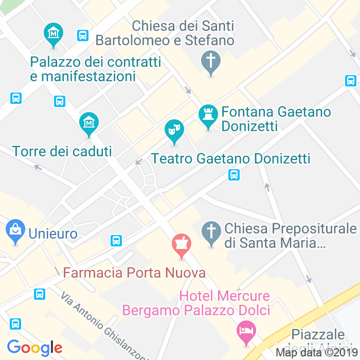 CAP di Piazza Camillo Benso Conte Di Cavour a Bergamo