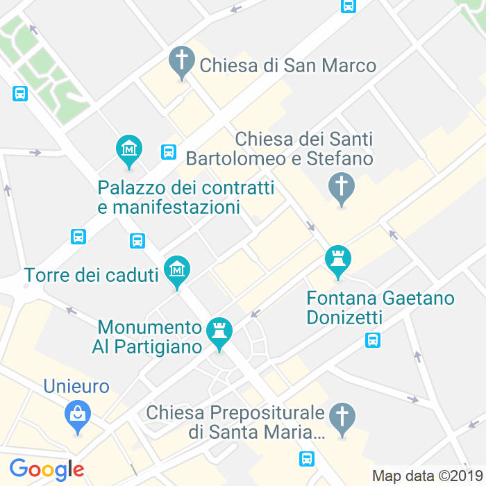 CAP di Piazza Dante Alighieri a Bergamo