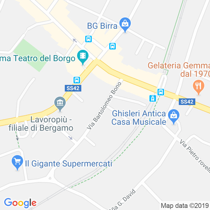 CAP di Via Giacomo Cristofoli a Bergamo
