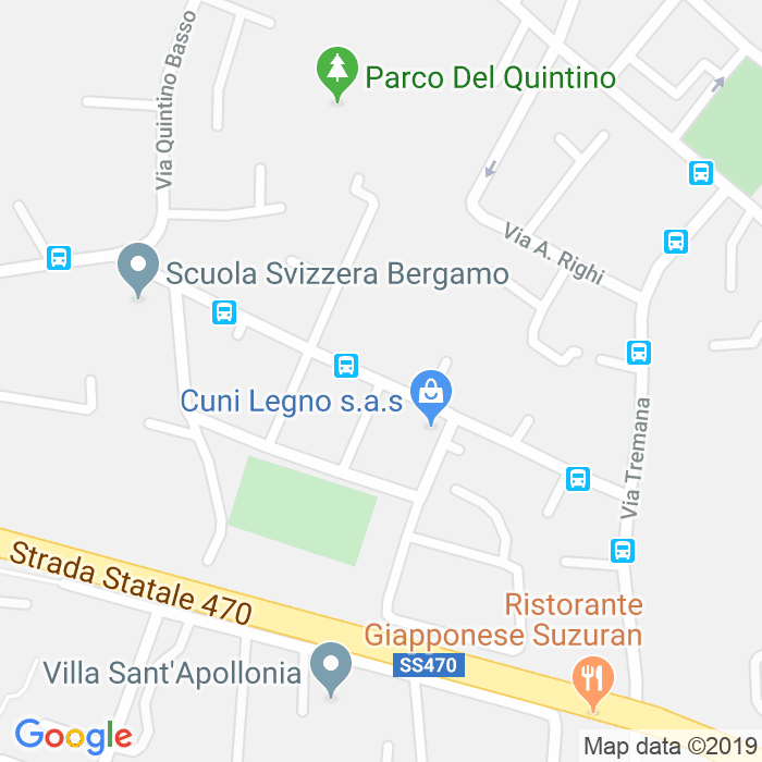 CAP di Via Adeodato Bossi a Bergamo