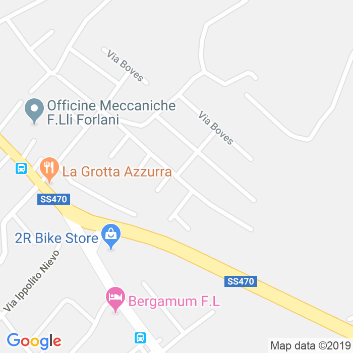 CAP di Via Giovanni Battista Zuccala Locatelli a Bergamo