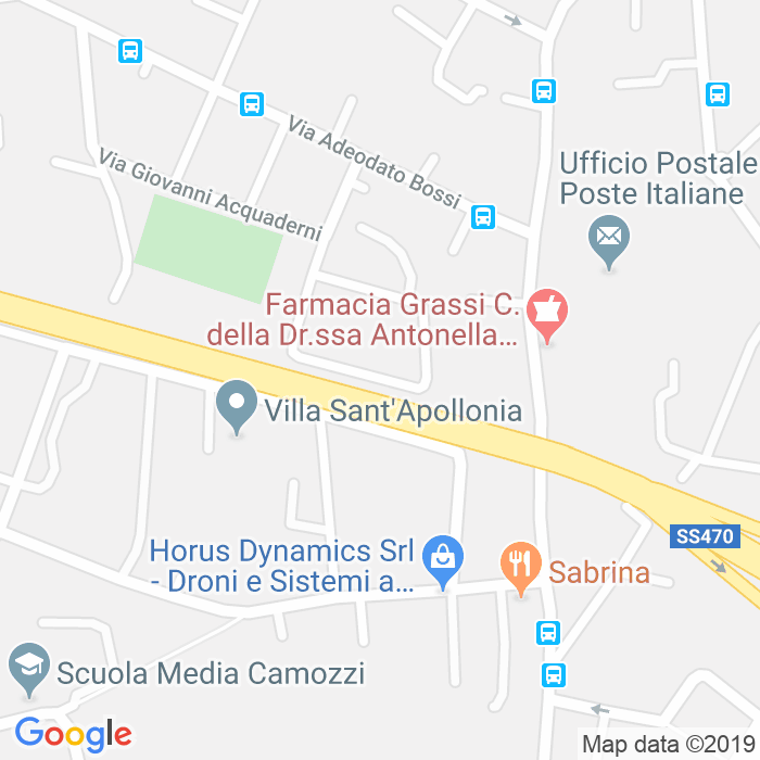 CAP di Via Giovanni Zibordi a Bergamo