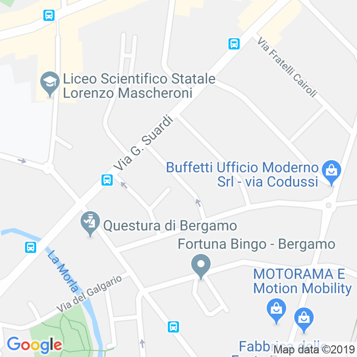 CAP di Via Aurelio Nicolodi a Bergamo