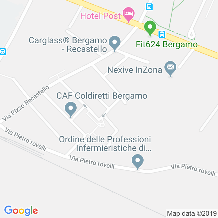 CAP di Via Antonio Varisco a Bergamo