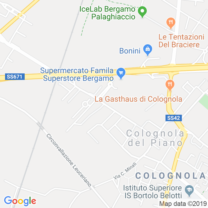 CAP di Via Giovanni Battista Rampinelli a Bergamo