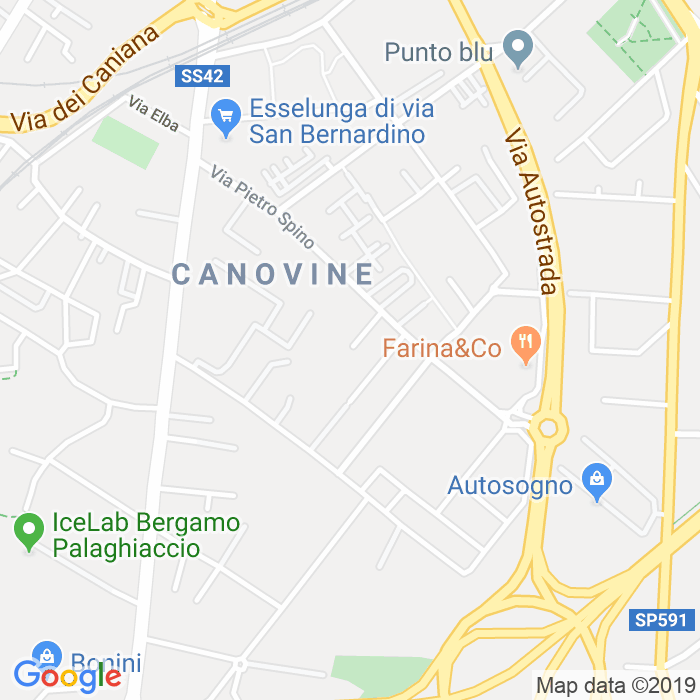 CAP di Via Pietro Spino a Bergamo