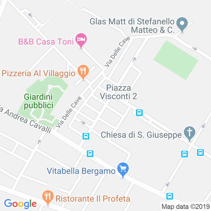 CAP di Via Francesco Cedrelli a Bergamo