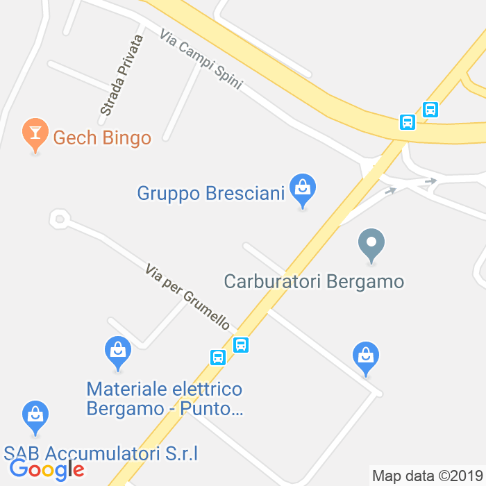 CAP di Via Giovanni Valvassori a Bergamo