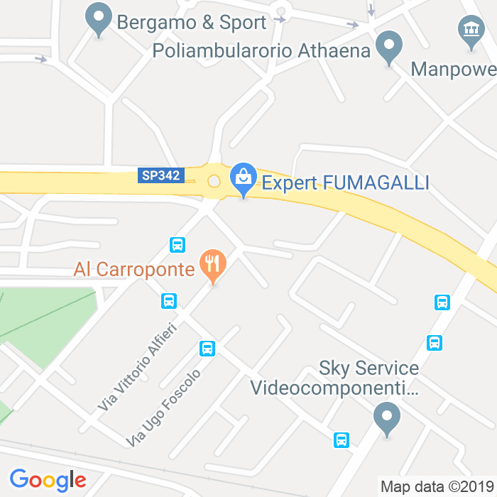 CAP di Via Luigi Pirandello a Bergamo