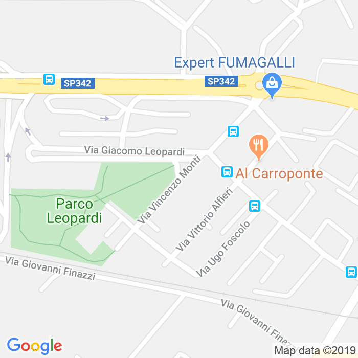 CAP di Via Vincenzo Carrara a Bergamo