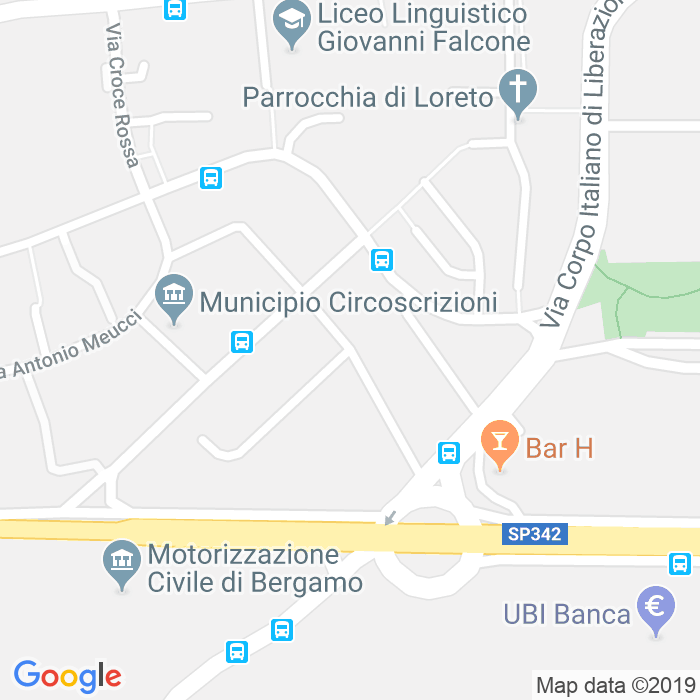 CAP di Via Francesco Roncalli a Bergamo