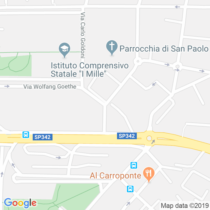 CAP di Via Gabriele D'Annunzio a Bergamo