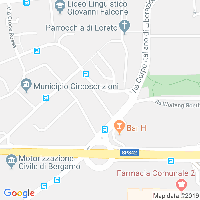 CAP di Via Giovanni Battista Piazzoni a Bergamo
