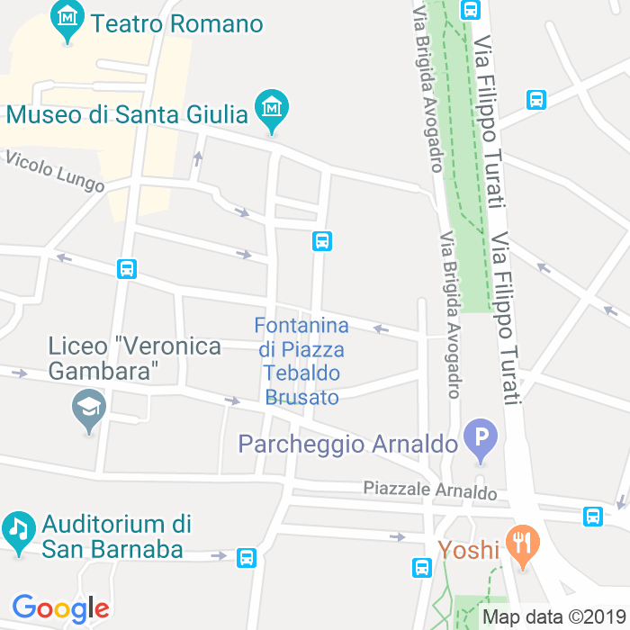 CAP di Piazza Tebaldo Brusato a Brescia