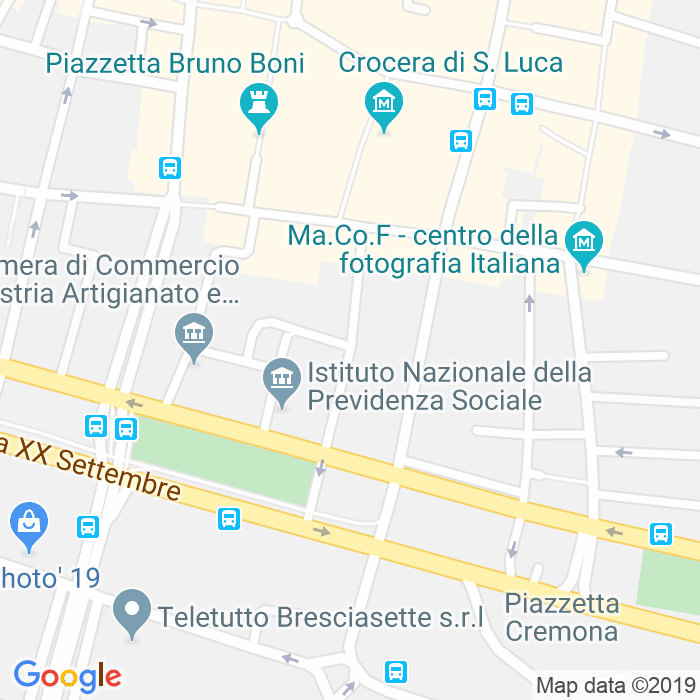CAP di Via Pietro Bulloni a Brescia